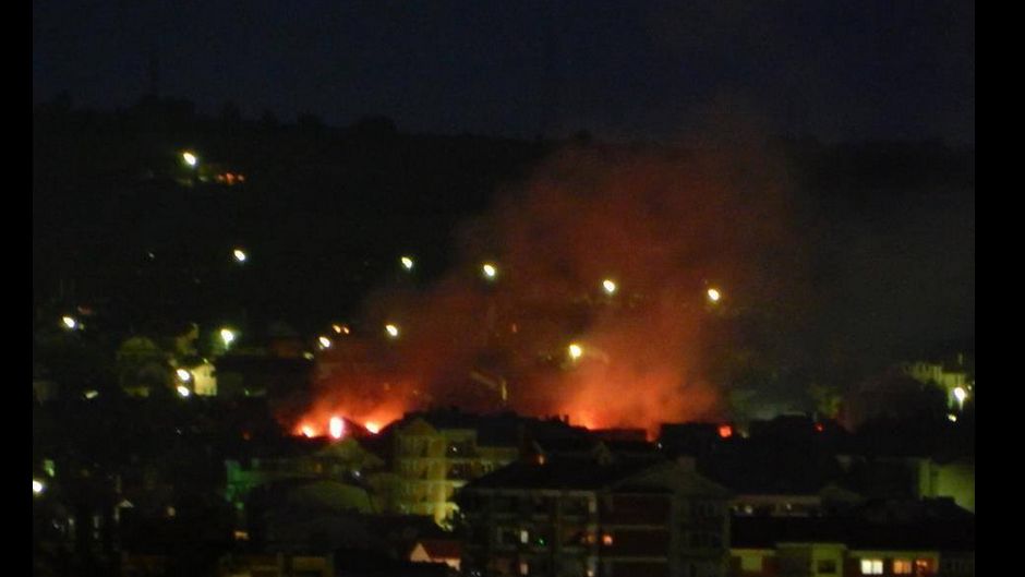 Albanian houses are burning once again