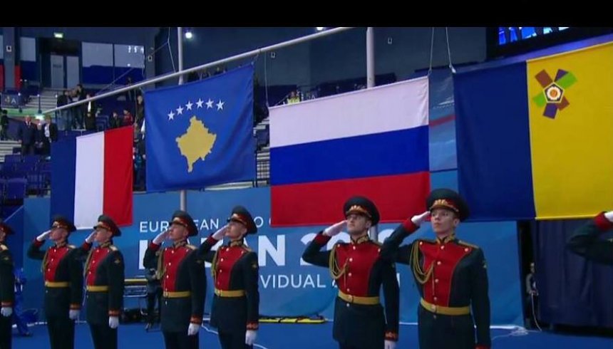 Russian soldiers forced to salute Kosovo flag at European Judo Championships