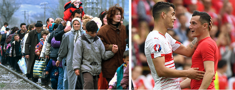 Albanian footballers make headlines in Euro 2016, on the 17th anniversary of Kosovo liberation