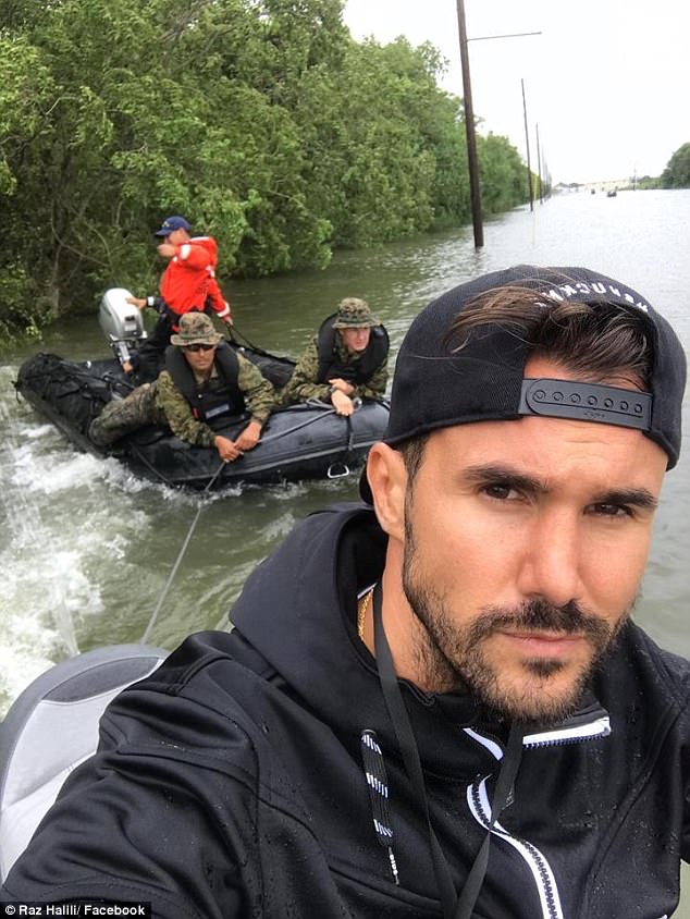 An Albanian refugee who saved several people from Harvey floods on his boat, wins a legion of female fans