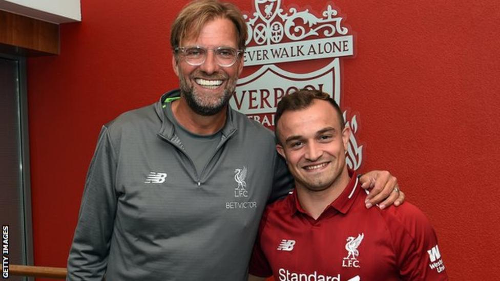 Liverpool have signed Swiss-Albanian forward Xherdan Shaqiri on a five-year deal