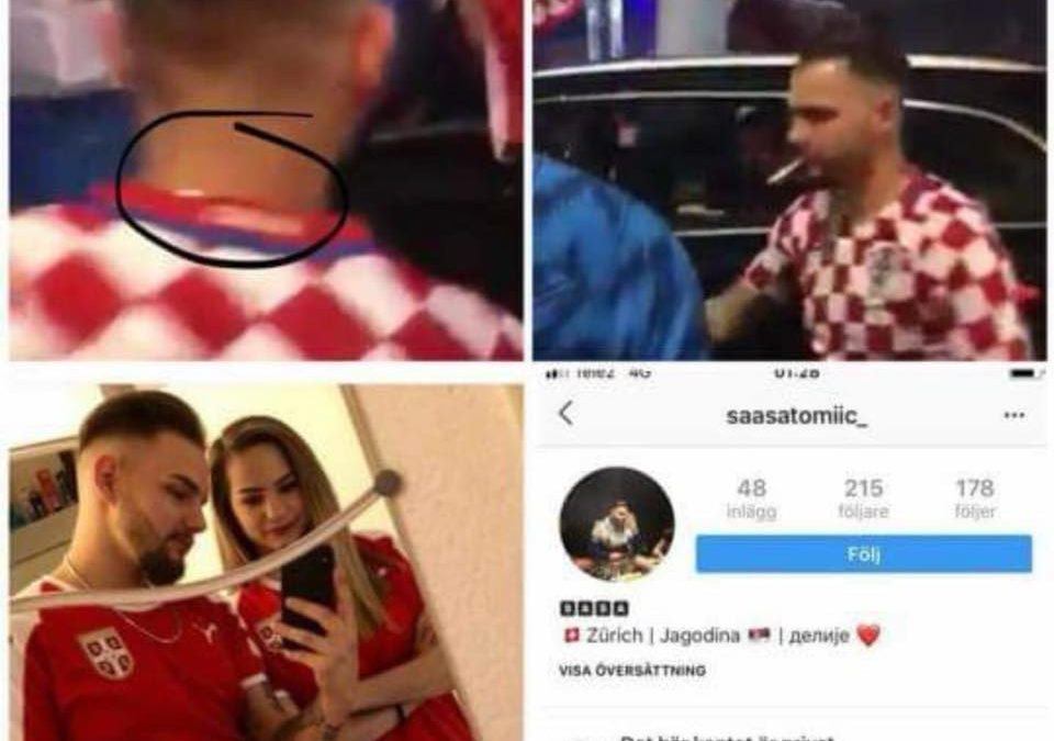 The Croatia fan who debased an Albanian flag is actually a Swiss Serb? (Video)