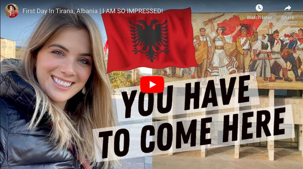 North American vlogger Alina Mcleod: Tirana blew my expectations out of the water