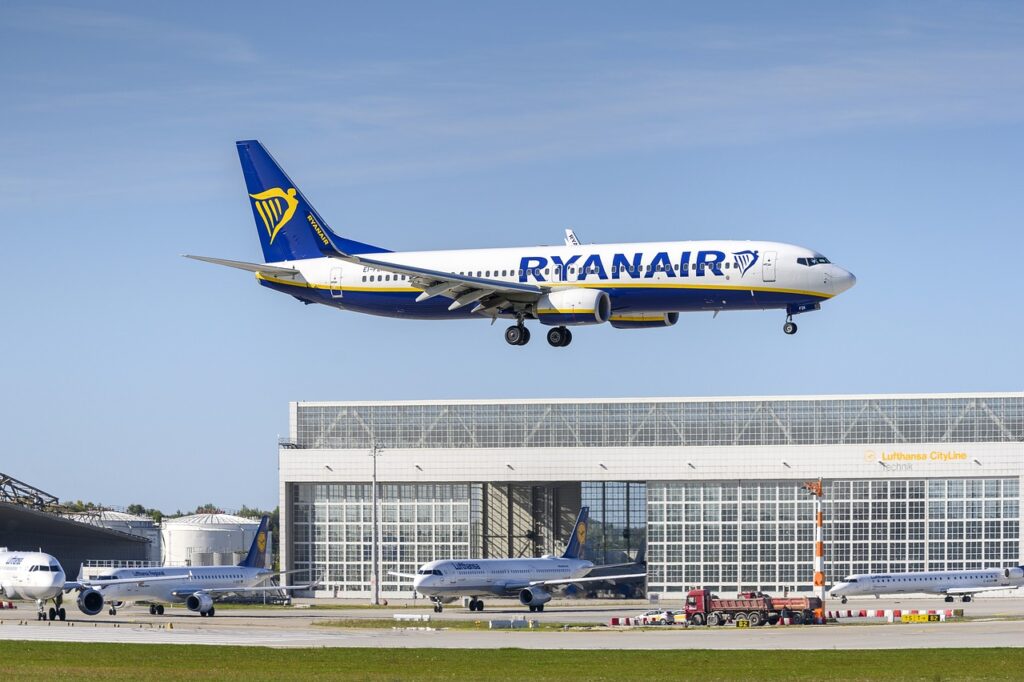 Ryanair, Boeing 737, Credit: Pixabay